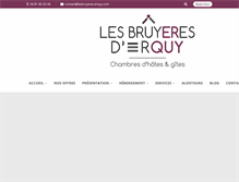 Tablet Screenshot of lesbruyeres-erquy.com